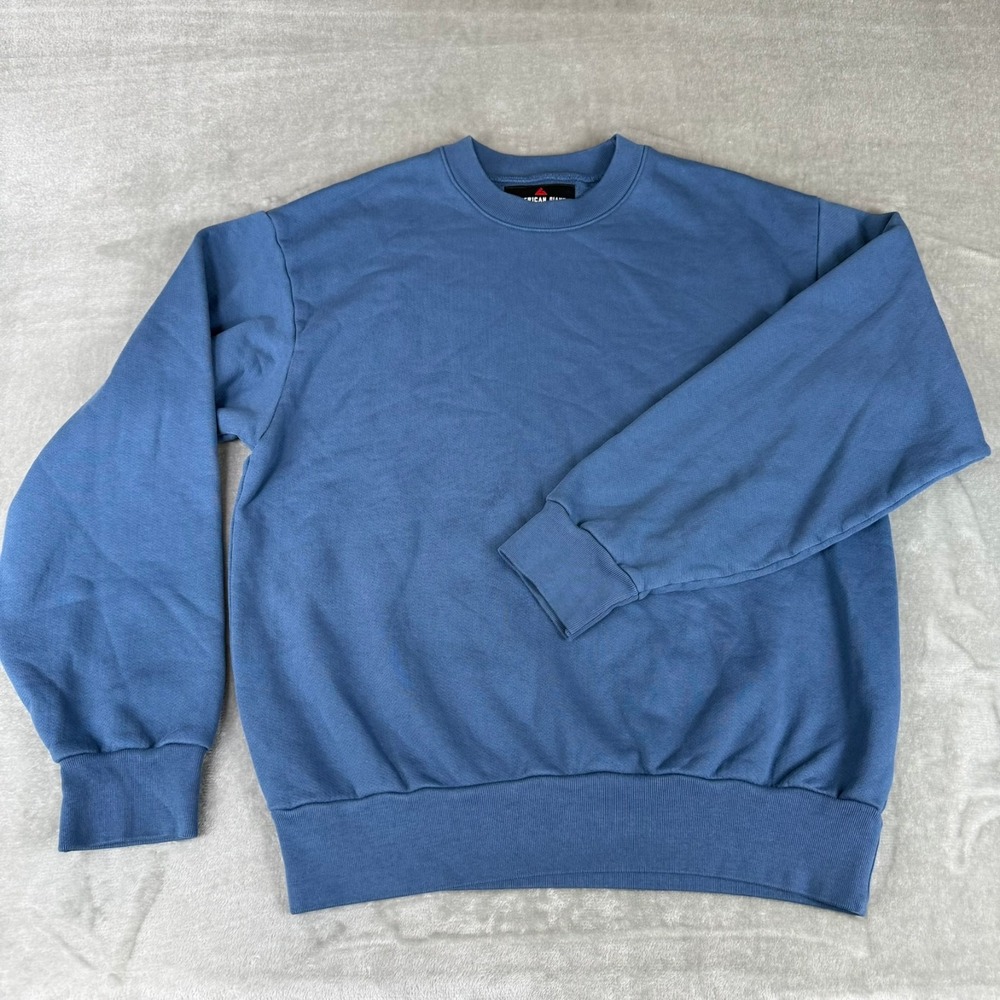 American Giant Vintage Crew Sweatshirt Mens Medium Blue Ribbon $135 USA New NWOT